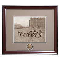 1890s Auburn Football Team Practicing behind Samford Hall Vintage Photo