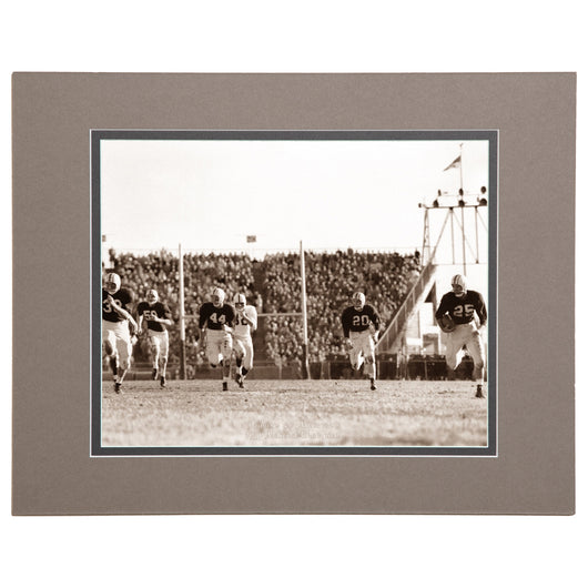 Auburn Tiger 1957 Whipping of Alabama Sepia Photo