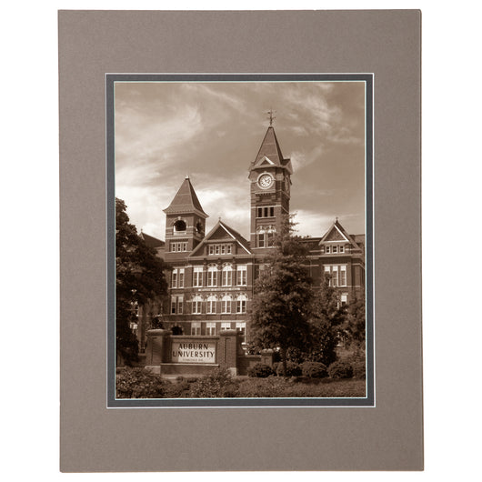 Auburn Landmark Samford Hall Framed Photo in Sepia