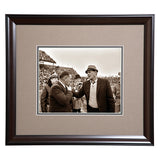 Coaching Legends Shug Jordan and Bear Bryant Framed Sepia Photo - Conversation before the Iron Bowl