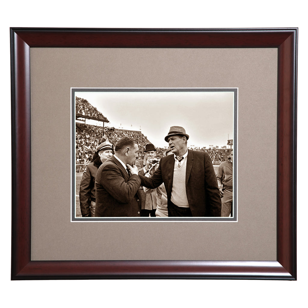 Coaching Legends Shug Jordan and Bear Bryant Framed Sepia Photo