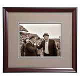 Coaching Legends Shug Jordan and Bear Bryant Framed Sepia Photo - Conversation before the Iron Bowl
