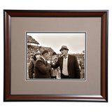 Coaching Legends Shug Jordan and Bear Bryant Framed Sepia Photo - Conversation before the Iron Bowl