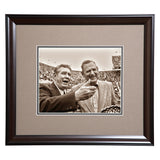 Coaching Legends Shug Jordan and Bear Bryant Framed Photo- Conversation prior to the Iron Bowl