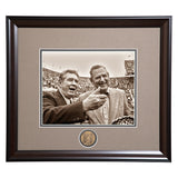 Coaching Legends Shug Jordan and Bear Bryant Framed Photo- Conversation prior to the Iron Bowl