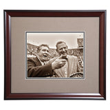Coaching Legends Shug Jordan and Bear Bryant Framed Photo- Conversation prior to the Iron Bowl