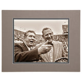 Coaching Legends Shug Jordan and Bear Bryant Framed Photo- Conversation prior to the Iron Bowl