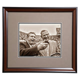 Coaching Legends Shug Jordan and Bear Bryant Framed Photo- Conversation prior to the Iron Bowl