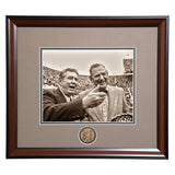 Coaching Legends Shug Jordan and Bear Bryant Framed Photo- Conversation prior to the Iron Bowl