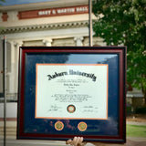 Auburn Diploma Frame in Walnut or Mahogany - Quick and Easy Installation - AuburnArt.com Exclusive