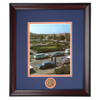 Auburn Campus Courtyard behind Samford Hall during 1950's Framed Vintage Photo