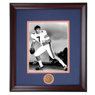 Auburn Tiger Football Legend Pat Sullivan Framed Photo - Heisman Trophy Winner