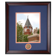 Auburn Samford Hall with Eagle Statue Framed Photo