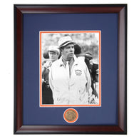 Auburn Coaching Legend Ralph Shug Jordan Black and White Photo