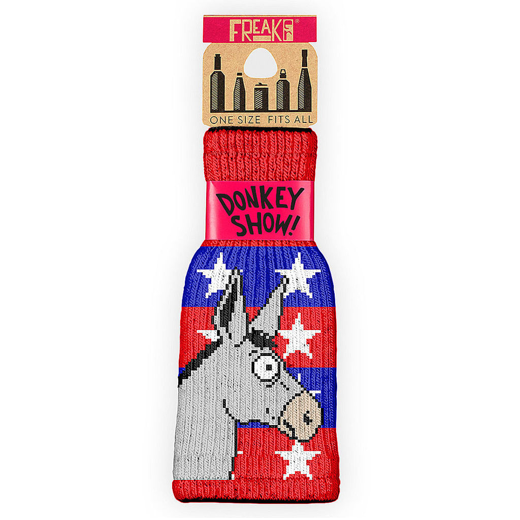 Donkey Show Democrat Freaker Knitted Koozie – Auburn Art