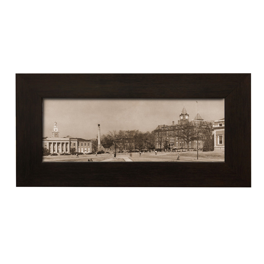 Auburn 1940's Ross Hall and Samford Hall Framed Panoramic Vintage Phot