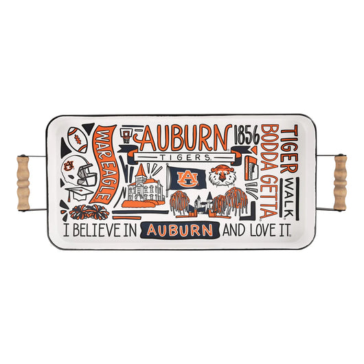 Auburn Collage Enamel Tray