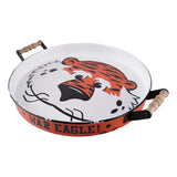 Aubie War Eagle Round Enamel Tray