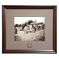 Auburn University Old Vet School Early 1900's Framed Vintage Photo in Sepia