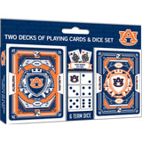 Auburn Tigers - 2-Pack Playing Cards & Dice Set