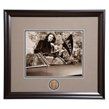 Auburn Bygone Days Woman with Pennant Framed Photo