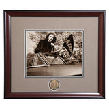 Auburn Bygone Days Woman with Pennant Framed Photo