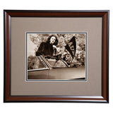 Auburn Bygone Days Woman with Pennant Framed Photo