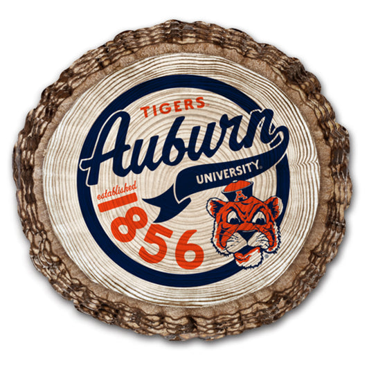 Auburn Tree Ring Vintage Aubie Coaster (Single)