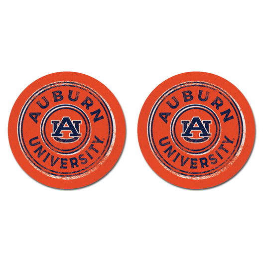 Auburn Orange 2 Pack Car Coasters