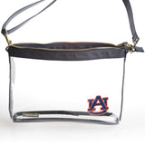 AU Large Crossbody with Navy/Gold