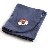 Navy Solid Aubie Baby Blanket