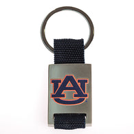Auburn Navy Fabric Keychain