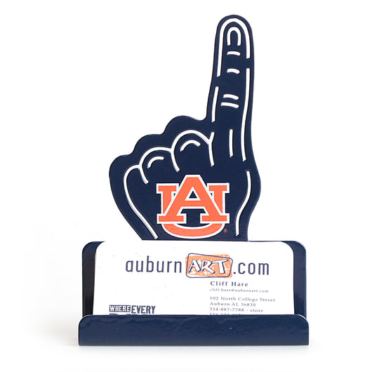 Auburn #1 Finger Metal Business Card Holder