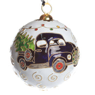 Antique Truck Cloisonne Ornament