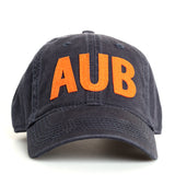 Navy AUB Hat with Auburn on Back