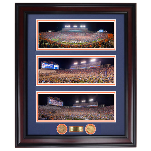 Triple Iron Bowl Rush the Field Panoramic Photos from 2013, 2017 and 2019