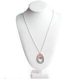 Auburn Crystal Logo Loop Necklace