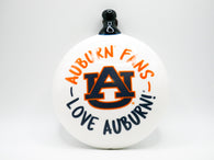 Auburn Fans Love Auburn Ceramic Puff Ornament