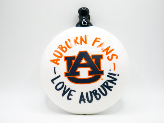 Auburn Fans Love Auburn Ceramic Puff Ornament