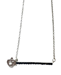 Auburn 18” Crystal Bar Necklace