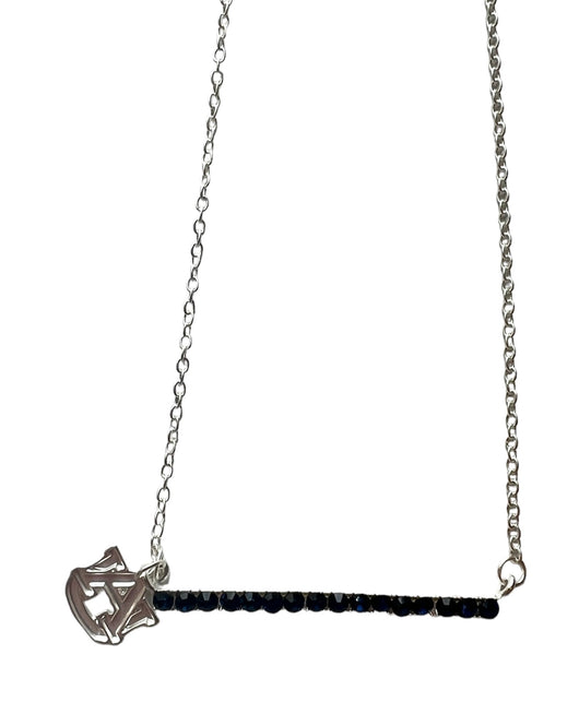 Auburn 18” Crystal Bar Necklace