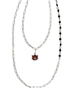 Auburn Logo Paperclip Chain Necklace