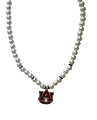 Auburn Pearl/Crystal Necklace