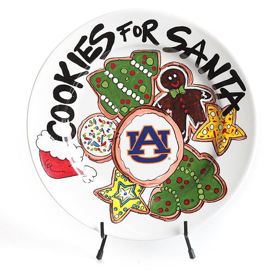 Auburn Cookies For Santa Plate
