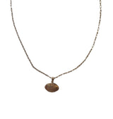 Gold Football Charm Necklace
