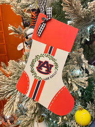 Auburn Wooden Stocking Ornament