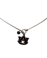 Navy AU Logo Choker Necklace