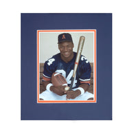 Auburn Tigers Two Sport Legend Bo Jackson (34) - Framed Football and Baseball Photo - Rare