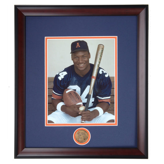 Auburn Tigers Two Sport Legend Bo Jackson (34) - Framed Football and B –  Auburn Art