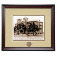 Auburn Old Main Building 1880's Framed Vintage Photo